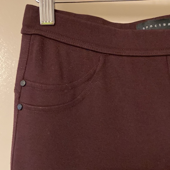 Sanctuary, burgundy, leggings size small - Picture 2 of 4